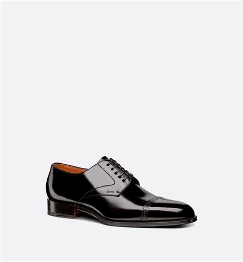 christian dior derby shoe in black calfskin|Christian Dior Polished Calfskin Mens Derby Shoe 43 Black.